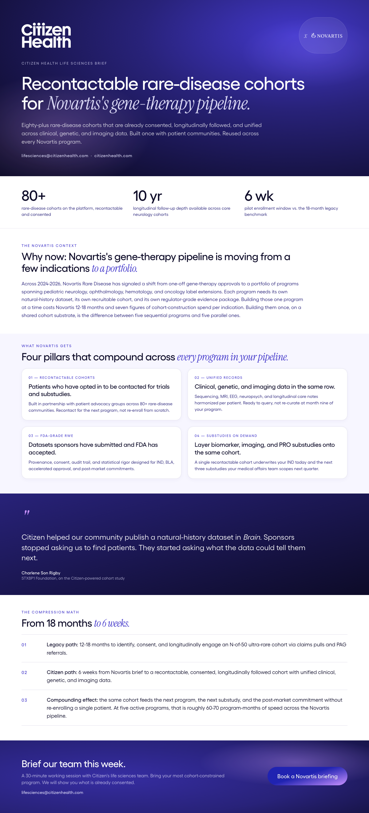 Novartis one-pager